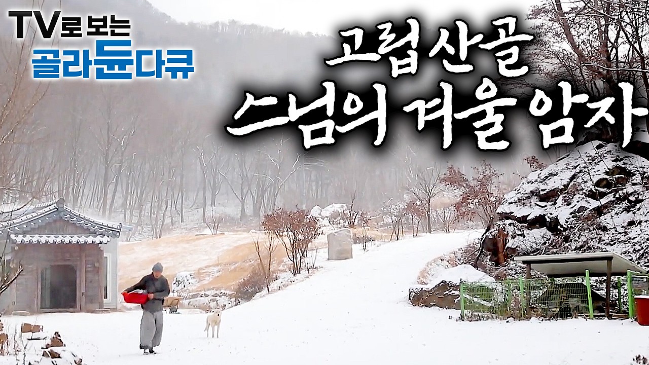 ❄️산골의 고요 속 자연의 속도에 맞추어 사는 법. 혼자서도 잘 사는 겨울 산골 암자 스님 ❄️｜1시간 몰아보기｜한국기행｜#tv로보는골라듄다큐