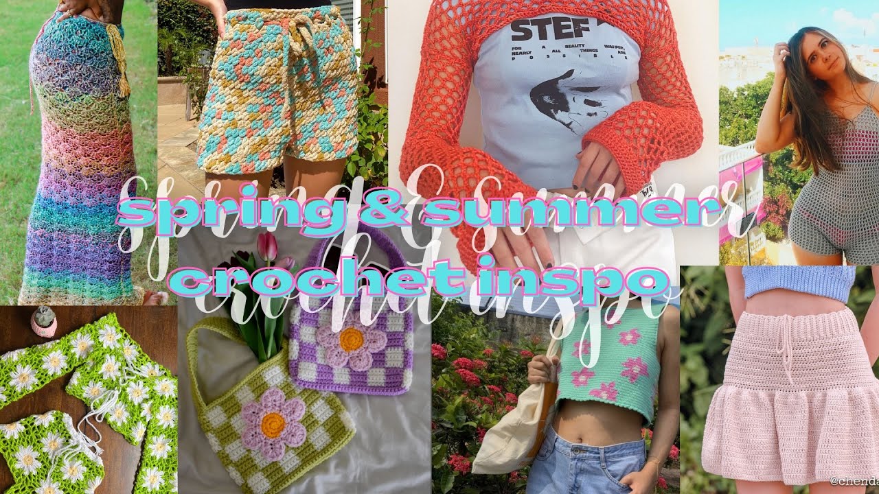 spring and summer crochet inspiration with links! #3🌞| 20+ trendy crochet patterns | crochet ideas