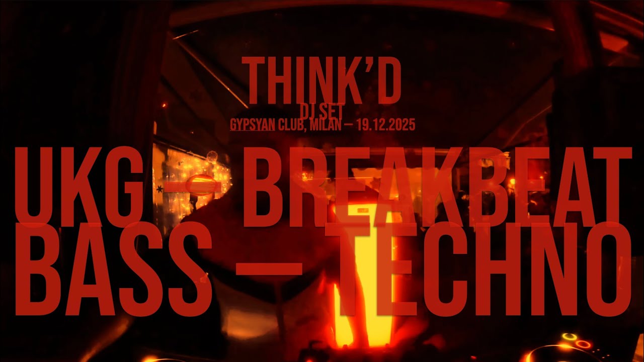 TRATTO ➖ Think'd dj set (UKG | BREAKBEAT | BASS | TECHNO) [19.12.25]