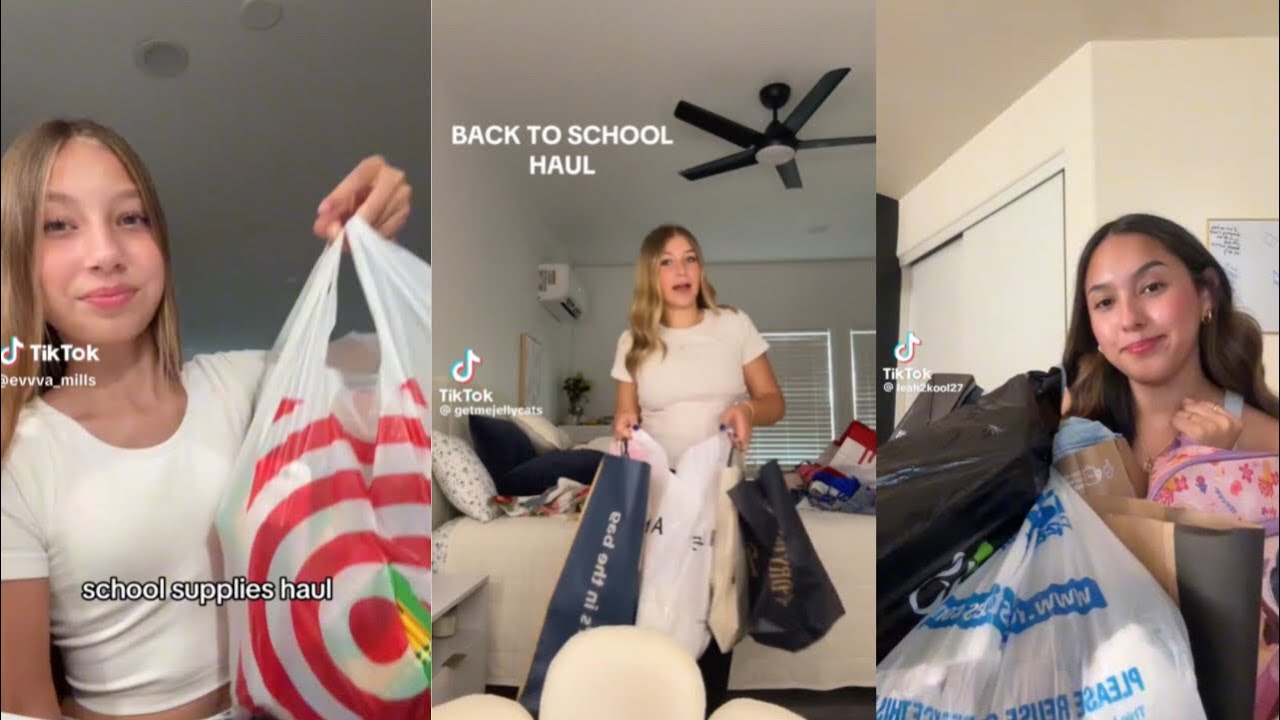 Back to school haul - TikTok compilations Part 2