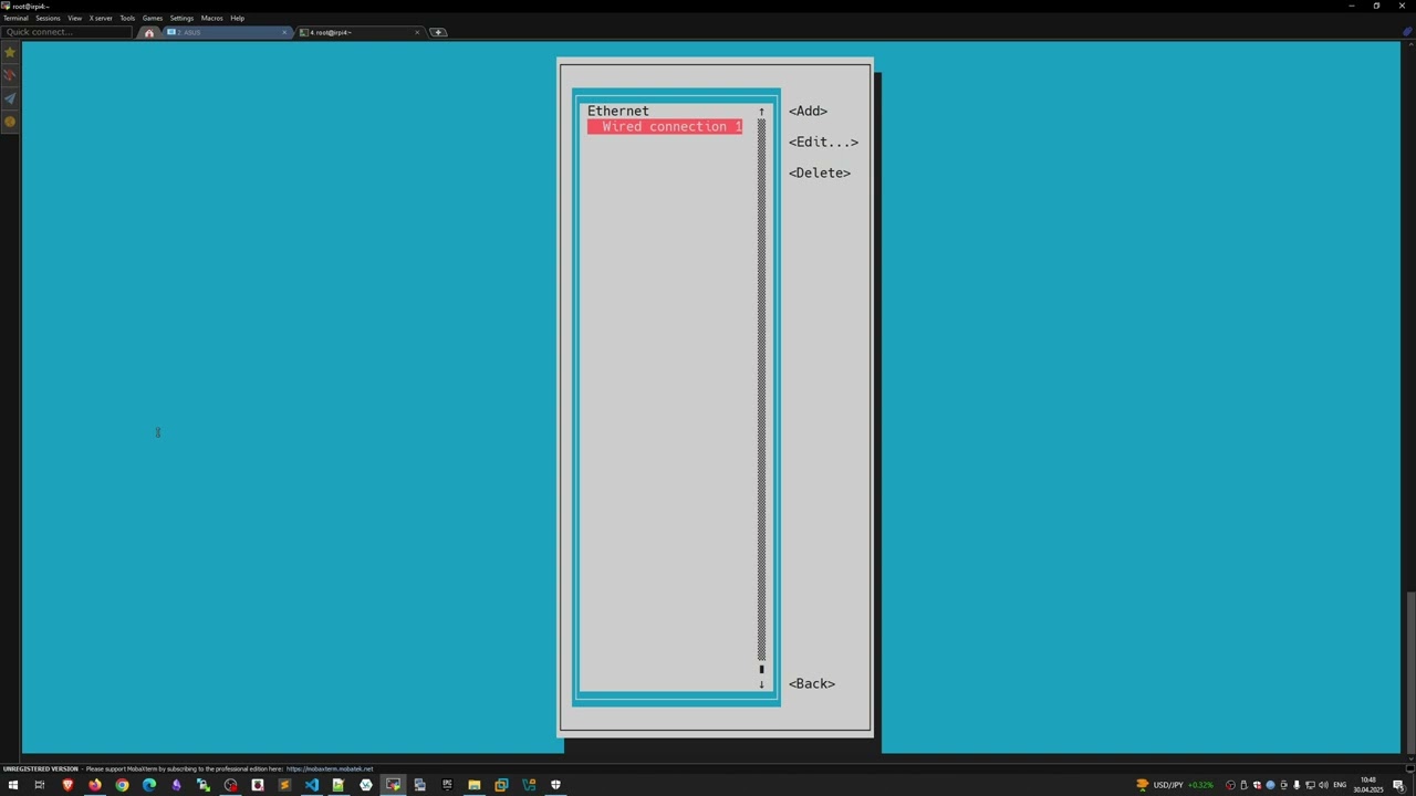 Настройка сетевых соединений с помощью nmtui - Raspberry Pi 4 [ Fedora Linux 42 ]