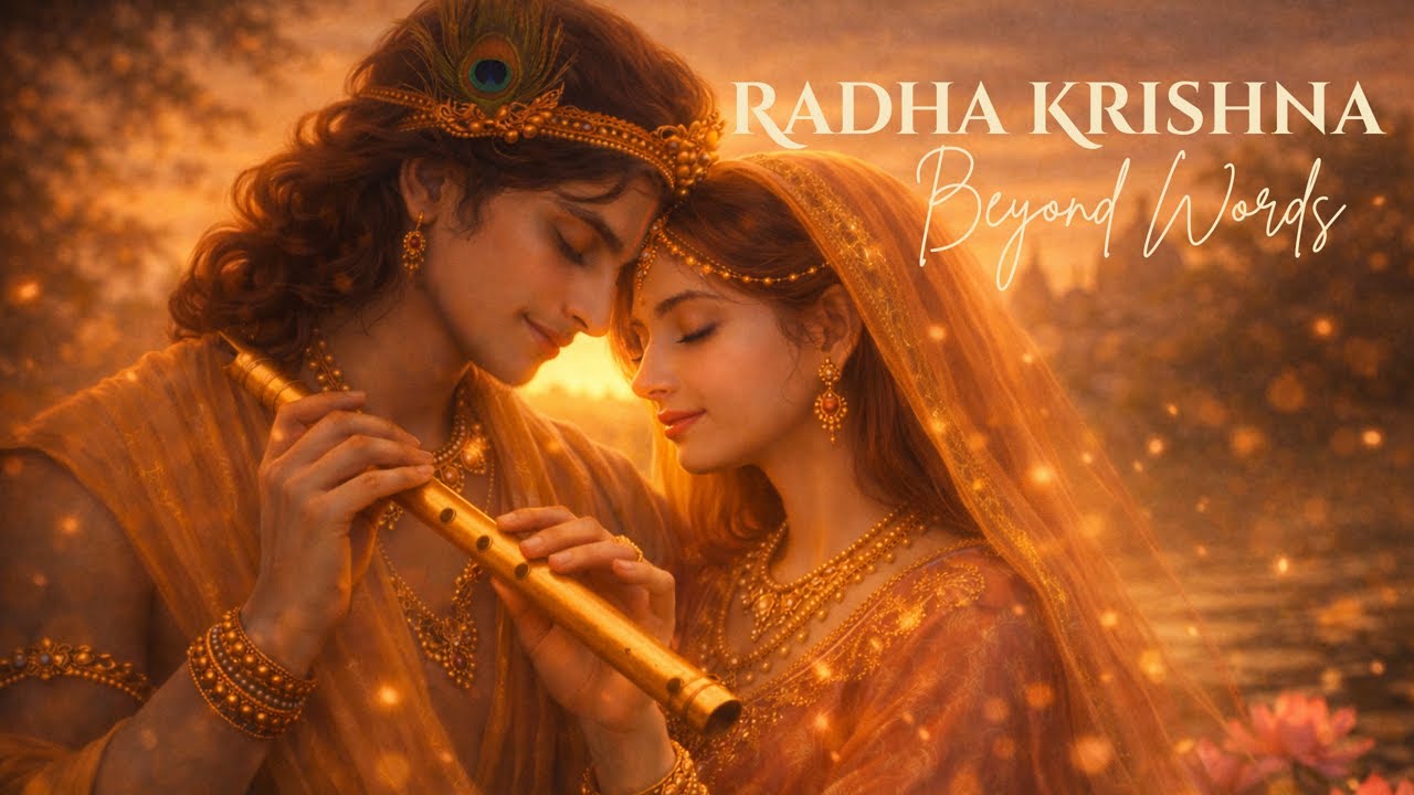Radha Krishna — Beyond Words 1 Hour Meditative Flute & Mantra Loop