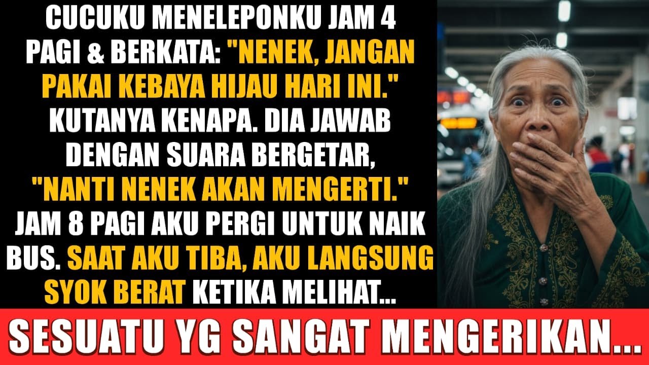 Jam 4 Pagi Cucuku Menelepon dan Berkata “Nenek, Hari Ini Jangan Pakai Kebaya Hijau!” Sesuatu Terjadi
