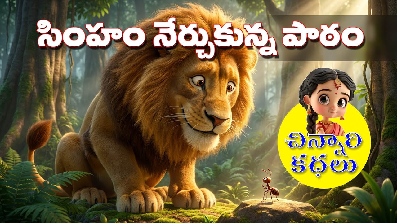 సింహం నేర్చుకున్న పాఠం I Telugu Moral Story for Kids I 3D Animation