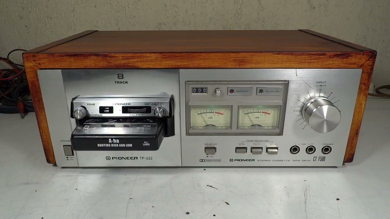 PASAMAGAZINES 8 TRACK TP-222 TAIWAN 1973 DECK CASETERA CT-F500 PIONEER JAPAN 1978 A-HA