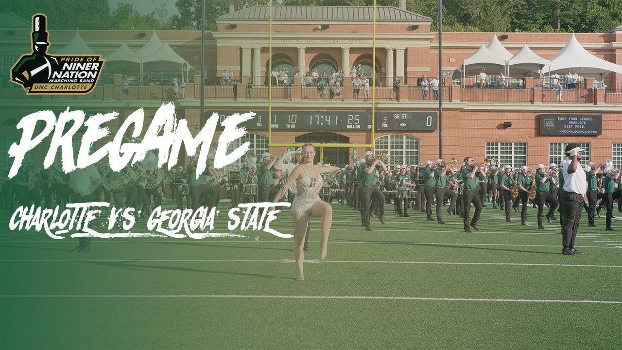 The Pride of Niner Nation Marching Band 2023 | Pregame | Charlotte vs Georgia State
