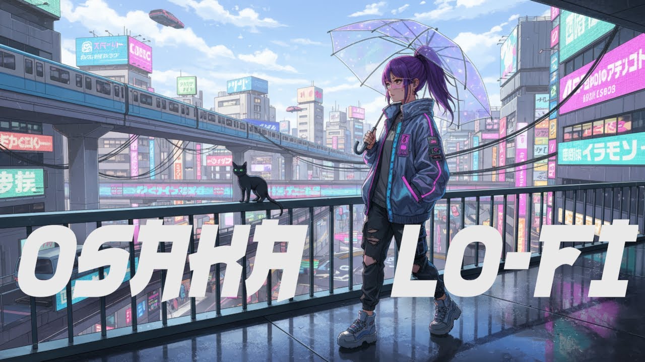 Osaka 大阪 Lofi Playlist to collect your next bounty in Night-City