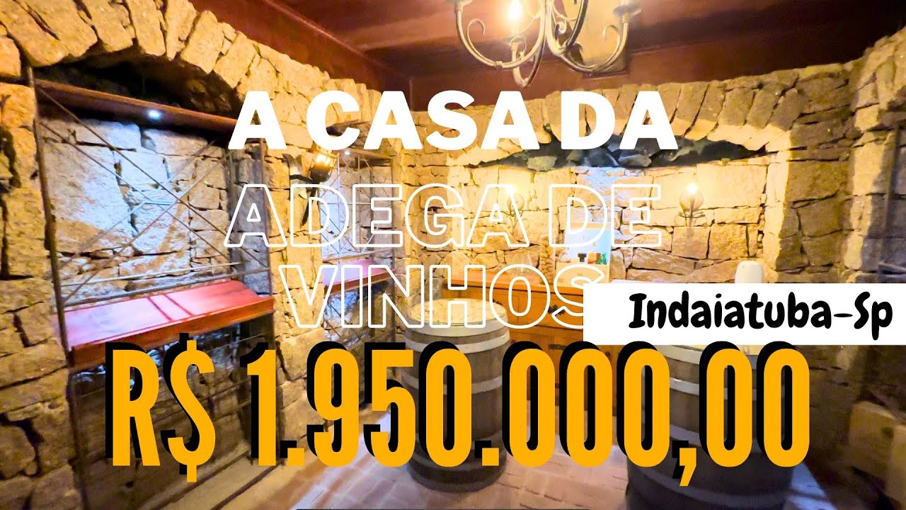 A CASA COM A MELHOR ADEGA DE VINHOS QUE VOCÊ VAI VER EM INDAIATUBA-SP | CONDOMÍNIO FECHADO |3 SUÍTES