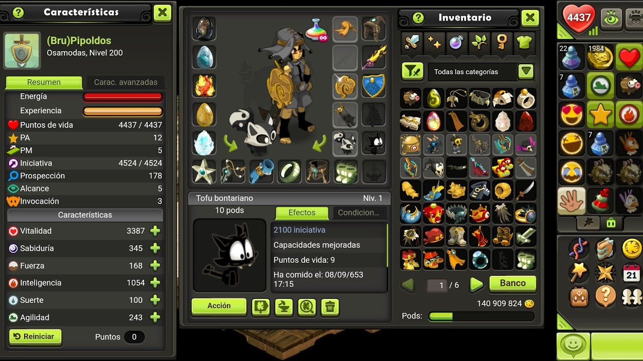Dofus touch Osamodas 200 de Inteligencia / Presentación + Koliseos en beta #2