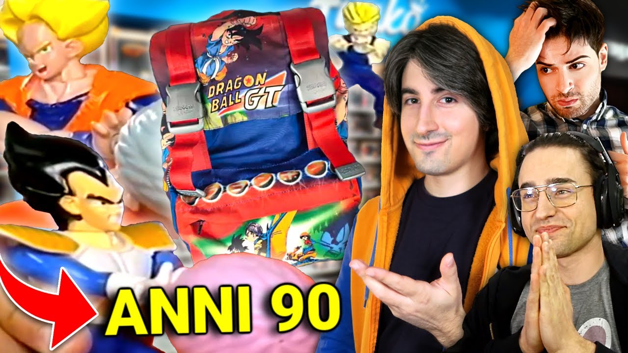 REAZIONE ai GIOCATTOLI e ZAINI di DRAGON BALL degli ANNI 90 😍