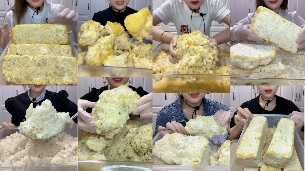 ONLY BITES🔷YY'S SOLO BUCKWHEAT FLAVOURED MIXED SOFT SQUEAKY FREEZER FROST EATING COMPILATION🧊