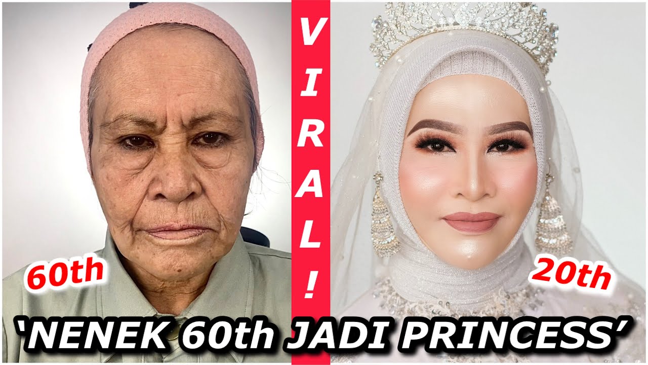 VIRAL! Tutorial Makeup Nenek 60 Tahun Jadi Muda ALA Princess!