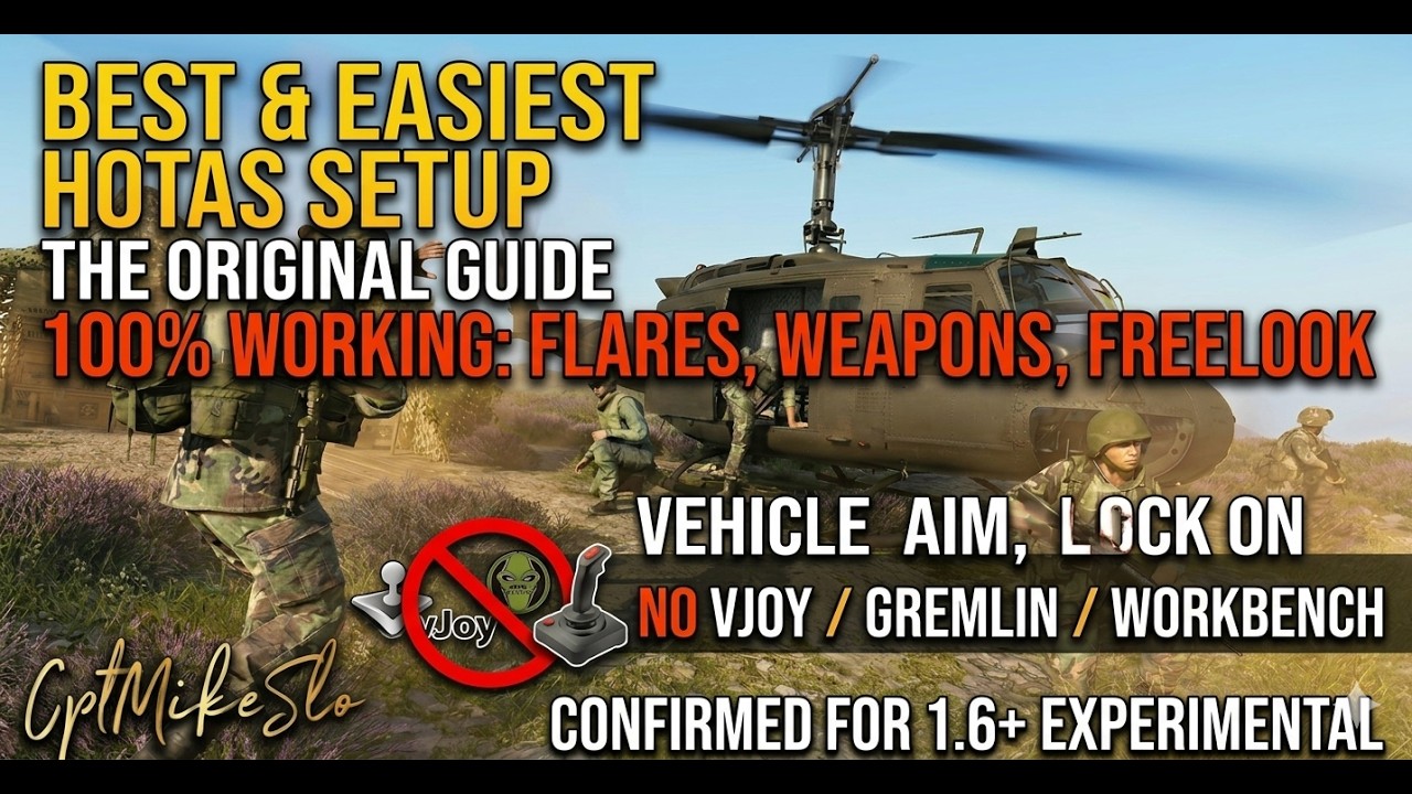 THE ULTIMATE ARMA REFORGER HOTAS & OTHER JOYSTICKS GUIDE (NO EXTRA SOFTWARE NEEDED)