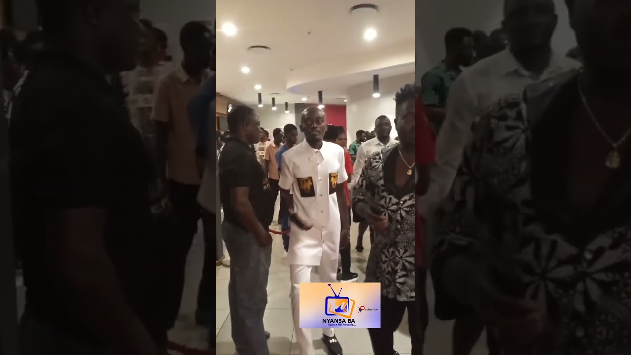 kwadwo Nkansah and Odehyiaba Priscilla arrived at City Mall @WezzyEmpireTVofficial @kwadwonkansahtv