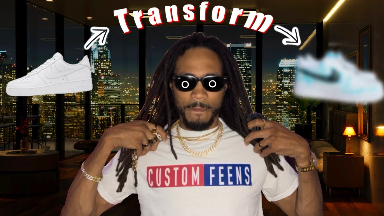ELECTRIFYING NIKE AIR FORCE 1 Customization ASMR | Custom Feens