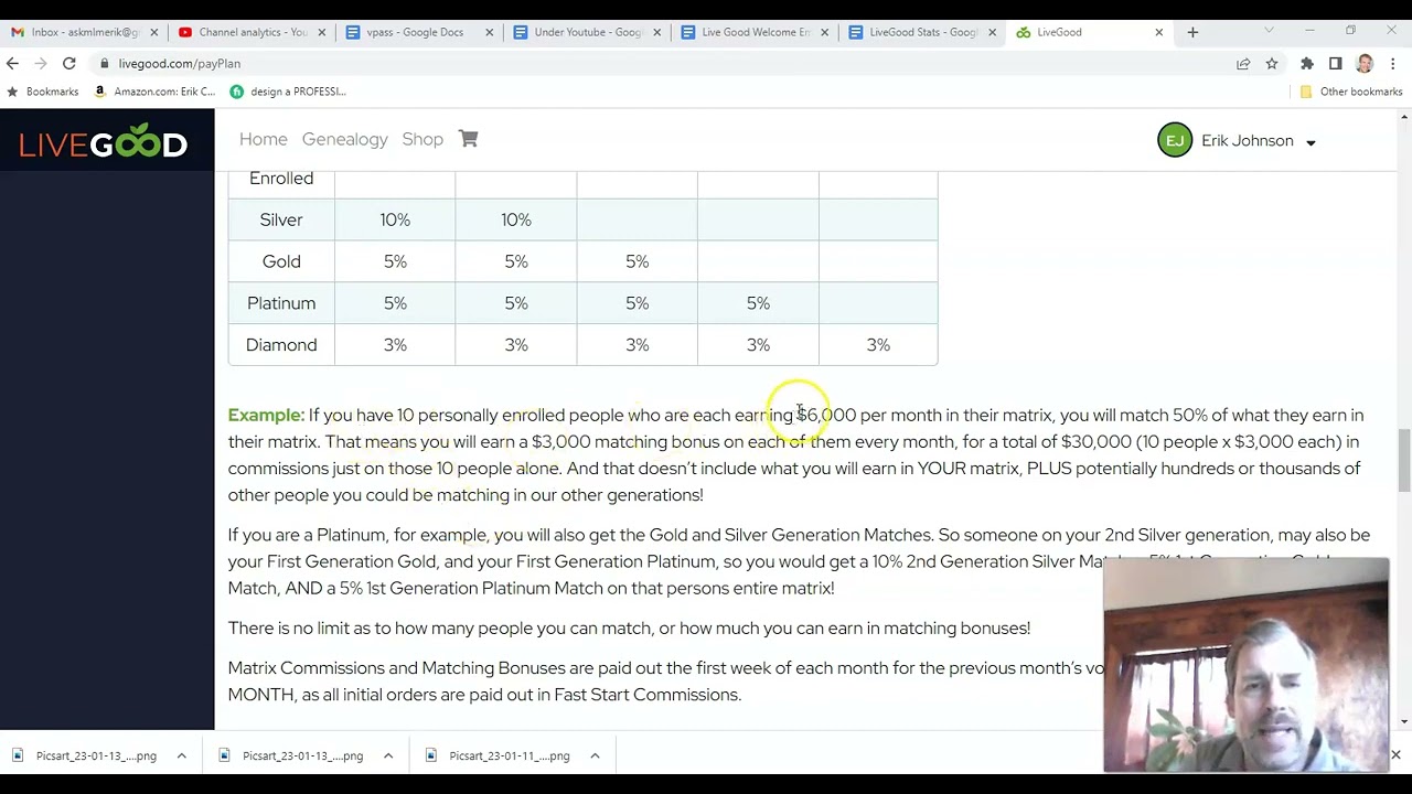 LiveGood Matrix Compensation Plan  How to View the Matrix