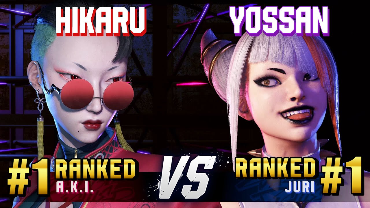 SF6 ▰ HIKARU (#1 Ranked A.K.I.) vs YOSSAN (#1 Ranked Juri) ▰ High Level Gameplay