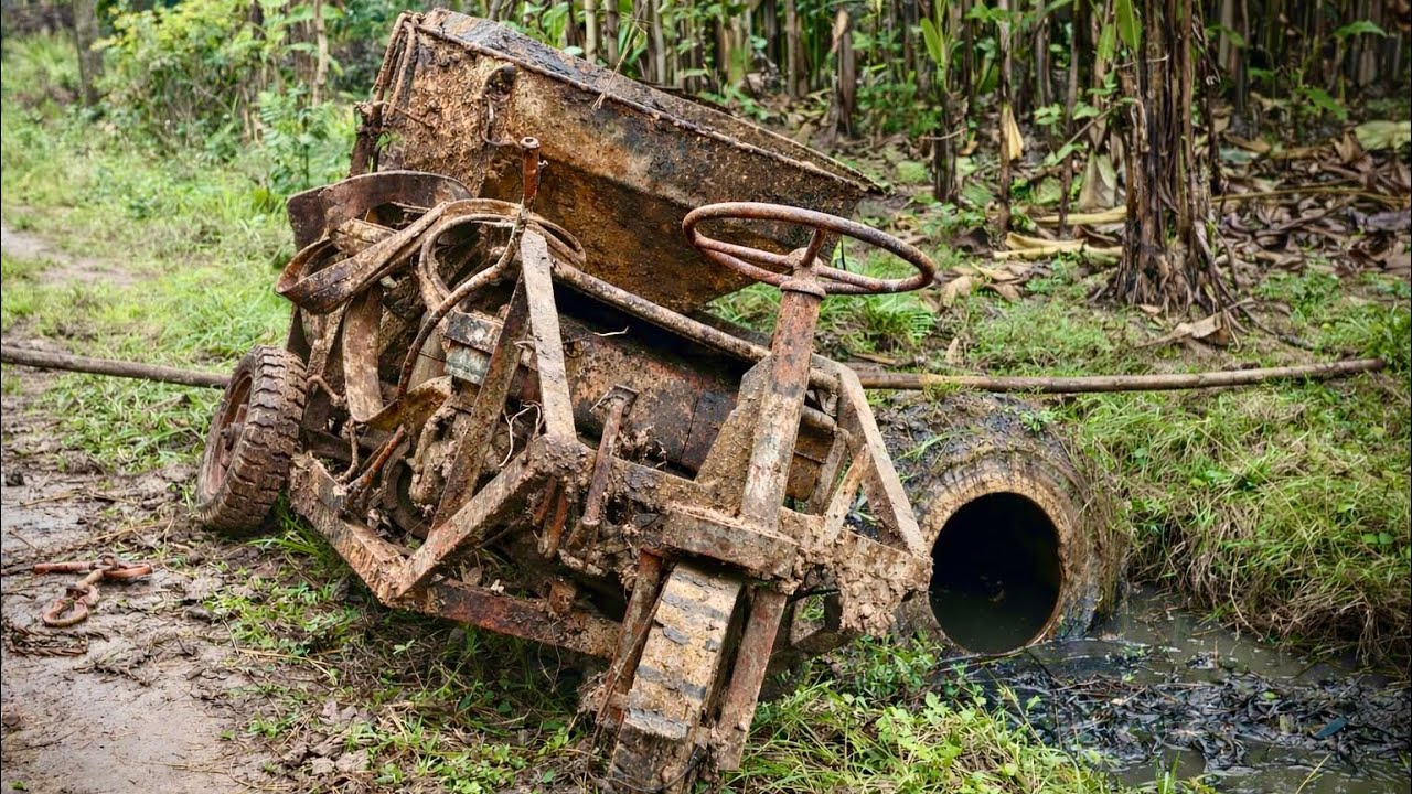 Restoring a Forgotten Concrete Mixer // From Mud to Machine