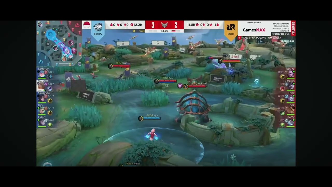 RRQ VS EVOS MATCH 2 PERTARUNGAN DERBY CLASSIC  ‼️