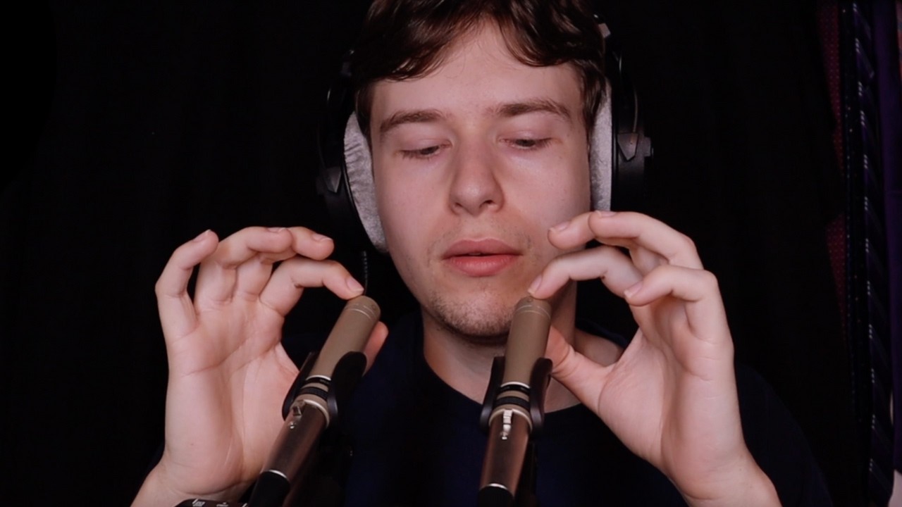 Ear to Ear ASMR Mic Brushing Touching and Whispers