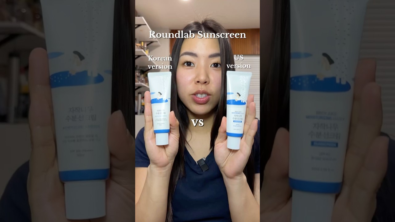 &ldquo;US vs. Korean Round Lab Sunscreen! Which one wins? 🌞🇺🇸🇰🇷 #RoundLab #KBeauty #SunscreenTest&rdquo;