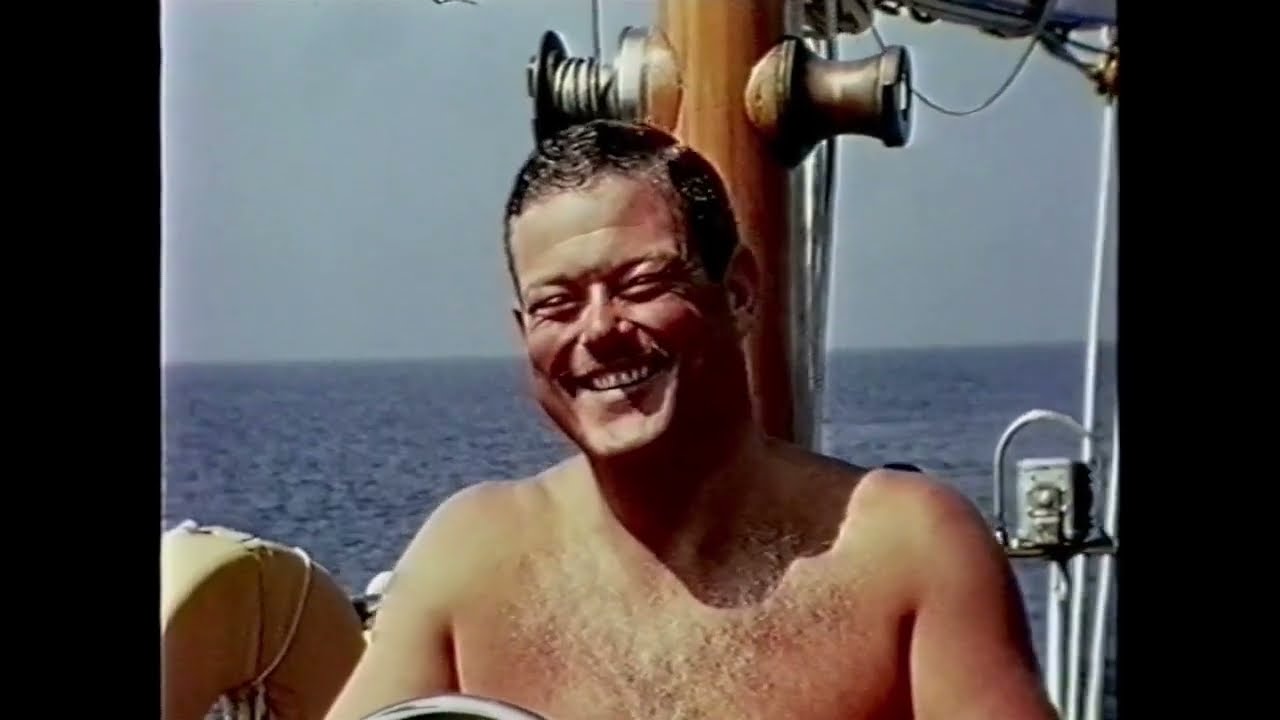 Flensburg´s Boss of the Rum´ Norbert Lorck-Schierning mit der ,Jan Pott´ auf großer Fahrt 1966