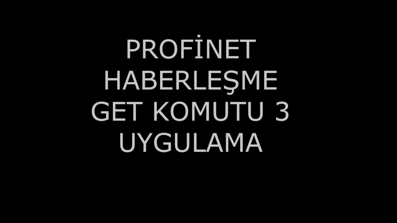 SİEMENS S71200 PROFİNET HEBERLEŞME ANALOG VE DİGİTAL BİLGİNİN OKUNMASI VE GÖNDERİLMESİ PUT GET