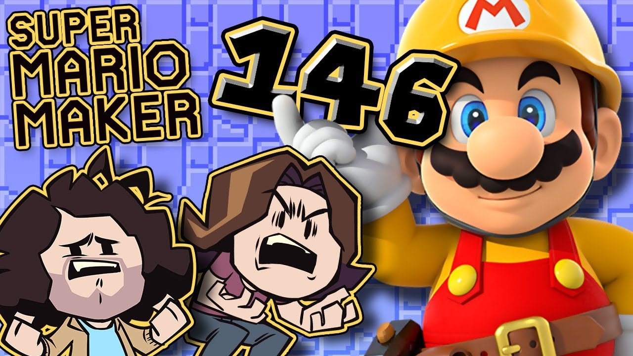 Super Mario Maker: Springy Anger - PART 146 - Game Grumps