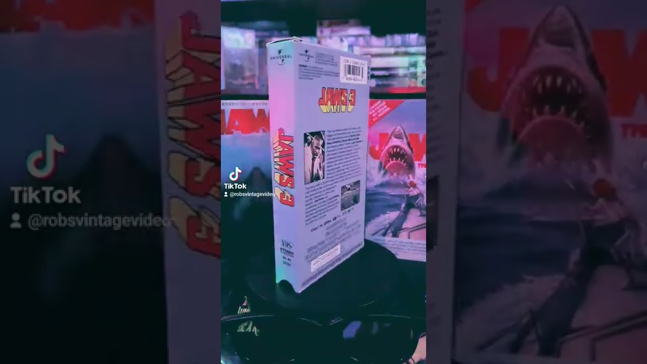 JAWS🕶3D #vhs #vhscollection #vhscollector #videostore #vhs