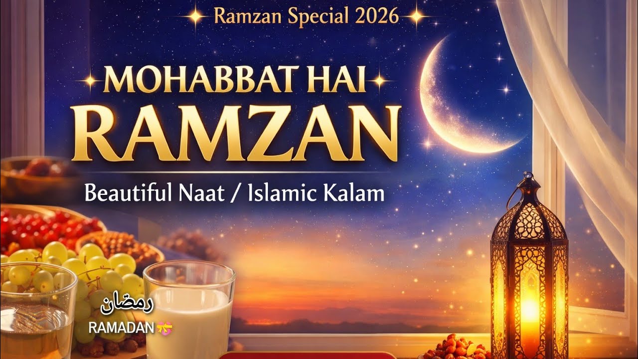 Ramzan Naat 2026 | Mohabbat Hai Ramzan | Ye Noor Noor sa | Beautiful Ramadan Naat 2026