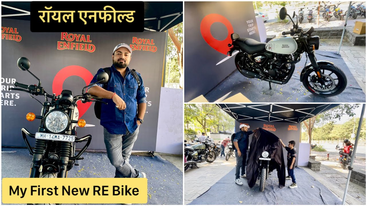 Taking Delivery of My new Motorcycle Hunter 350 || Finally Royal Enfield le hi li
