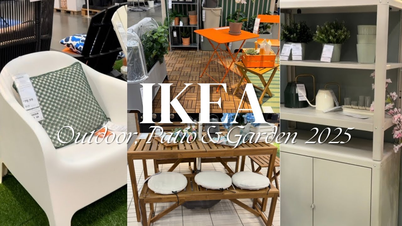 NEW IKEA Spring 2025 Outdoor Collection REVEALED I Backyard Patio Makeover Ideas | Ikea Shop With Me