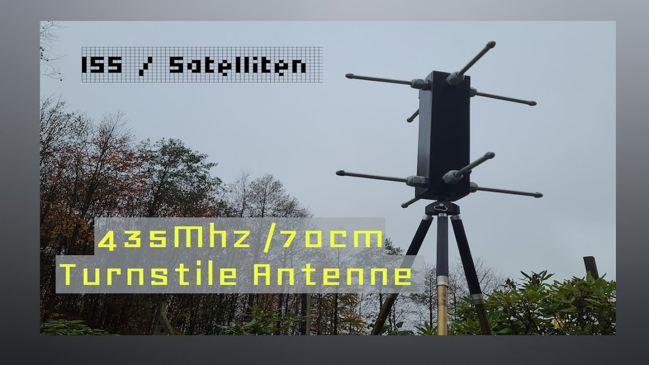 435Mhz 70cm Band Turnstile Antenne zum ISS / Satelliten Empfang selbst basteln