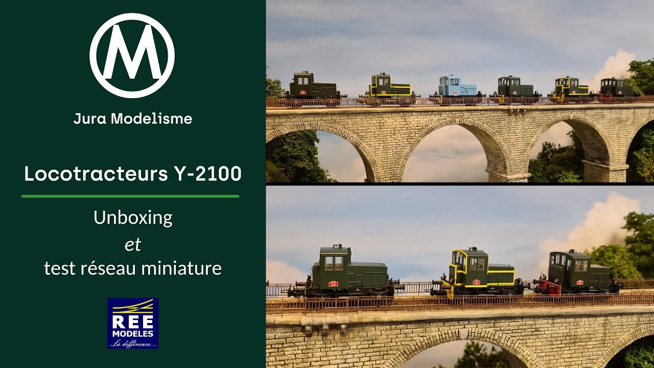 Locotracteurs Y-2100 REE Modèles - Unboxing & Test réseau miniature - HO 1/87