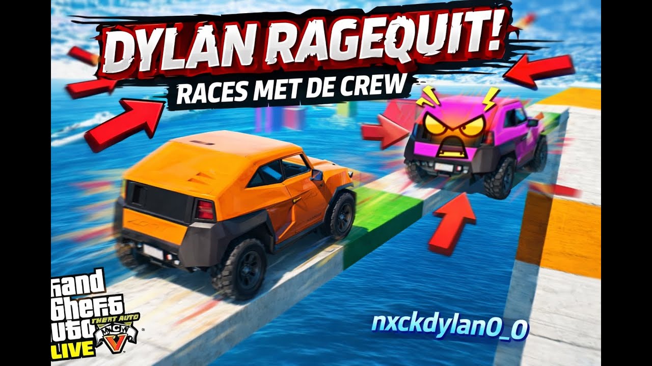 GTA Races met de CREW 🏁 | PURE CHAOS