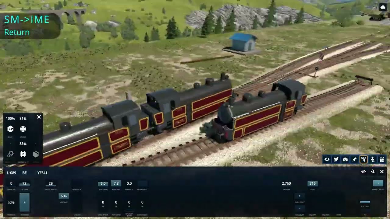 Perpetual* motion train demonstration
