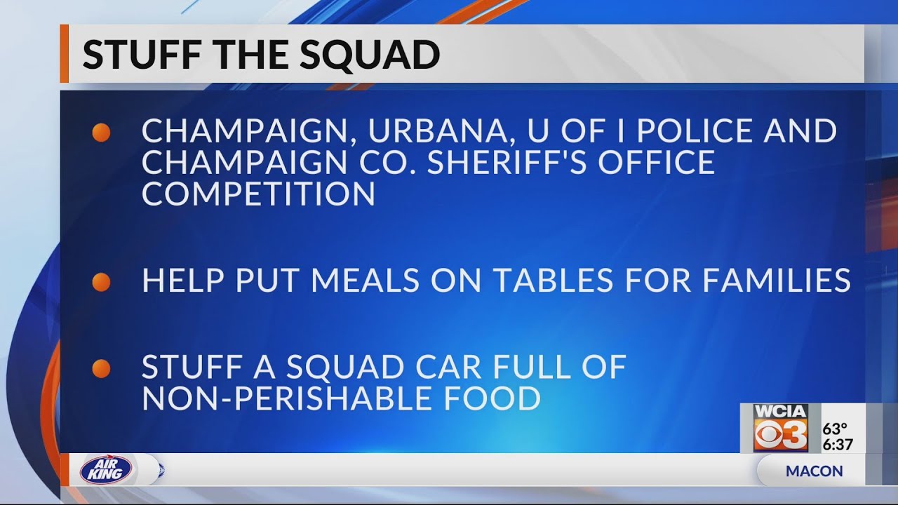 Champaign Co. law enforcement 'stuffing the squad' with food donations