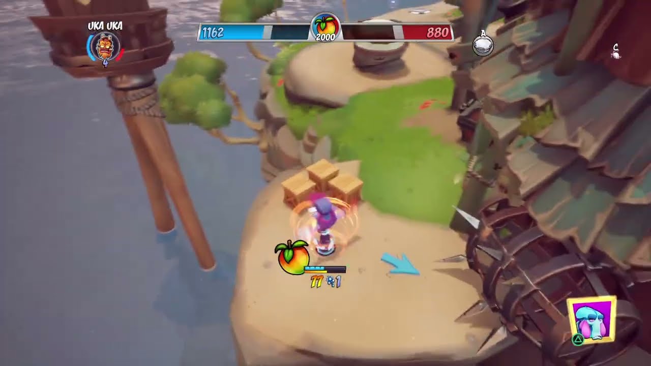 Crash Team Rumble: Tiki Towers as Crash