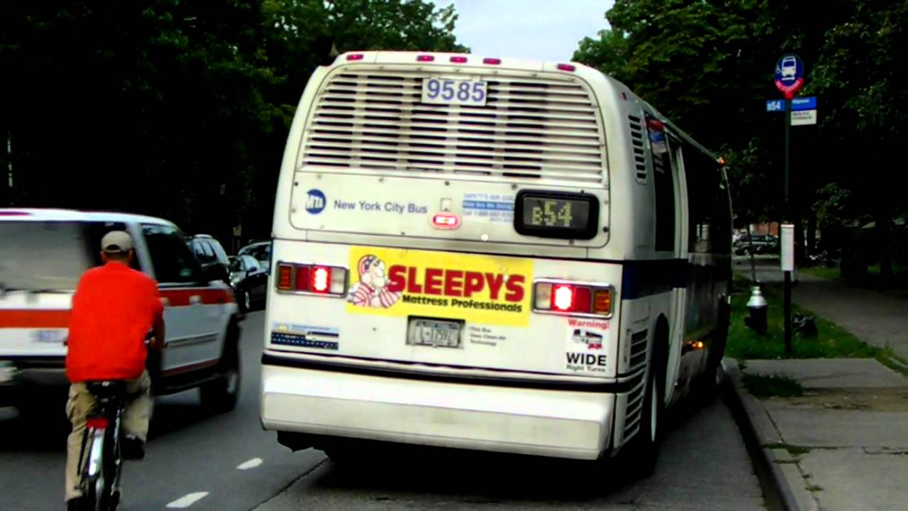 NYCTA Bus: Ridgewood Bound RTS B54 at Myrtle Ave & St. Edwards St
