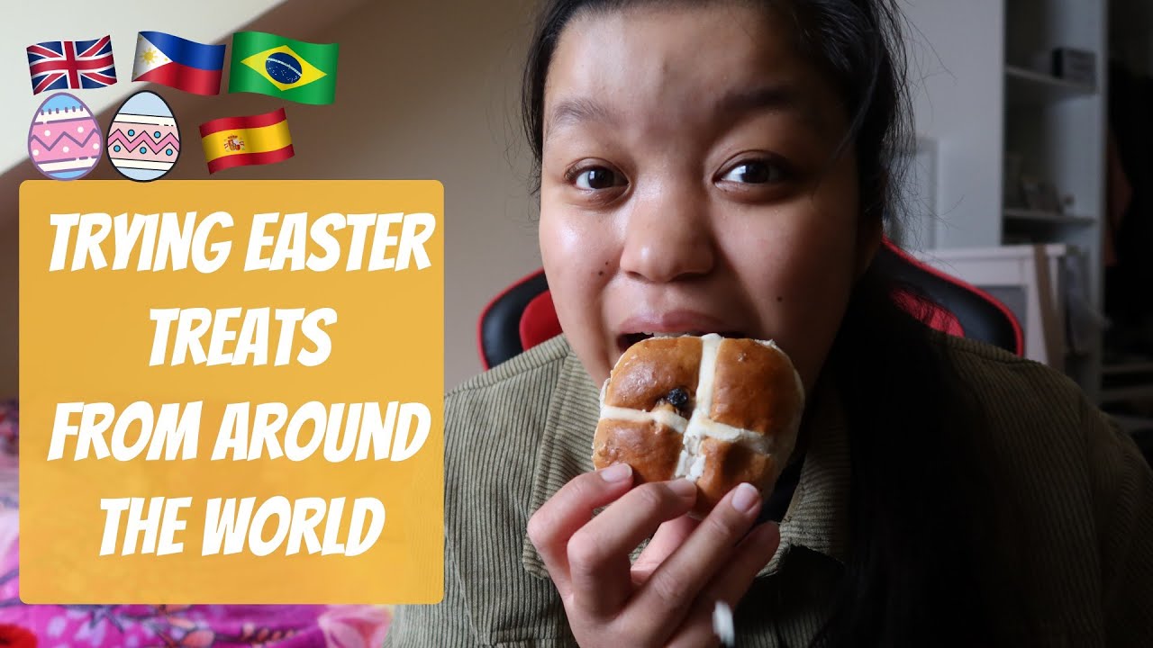 Trying EASTER TREATS from around the world