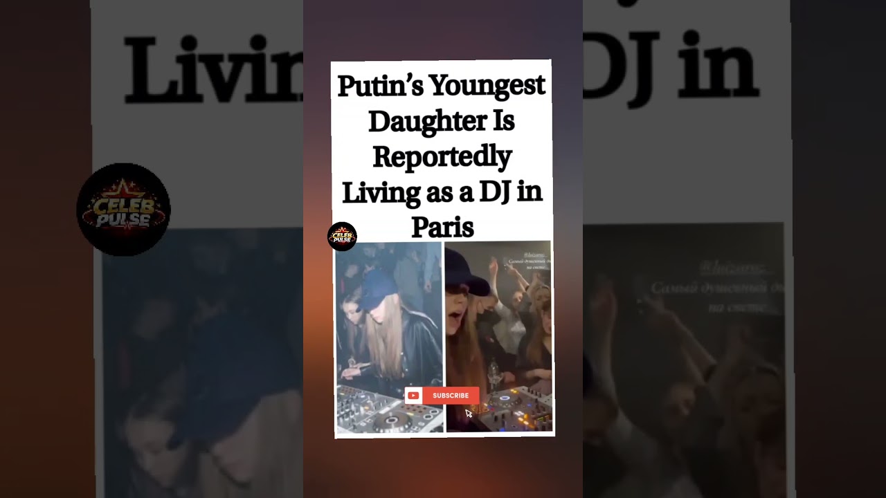 Putin&rsquo;s youngest daughter reportedly living as a DJ in Paris. 🎧🇷🇺 #shorts #viral #dj #trending