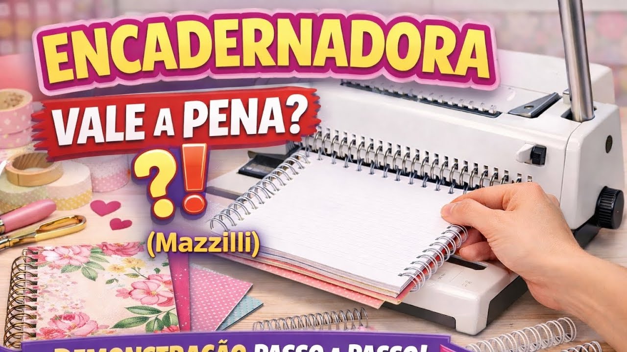 COMO USAR A ENCADERNADORA MAZZILLI: Passo a Passo para Iniciantes