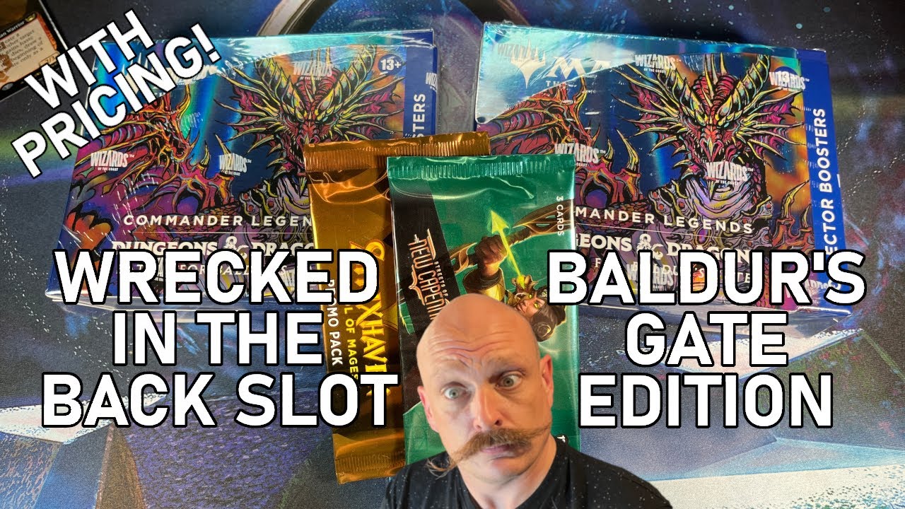 Pricing 2 Baldur's Gate Collector Boxes: Commander Legends Opening