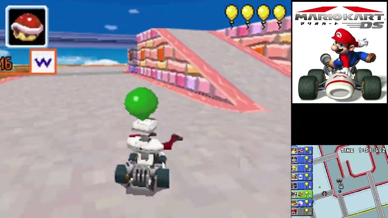 【マリオカートDS】ふうせんバトル　どかんひろば　ブロックとりで　#379