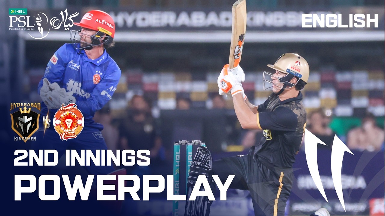 2nd Innings Powerplay | Hyderabad Kingsmen vs Islamabad United | English | M 21 | HBL PSL 11 | MZB1K