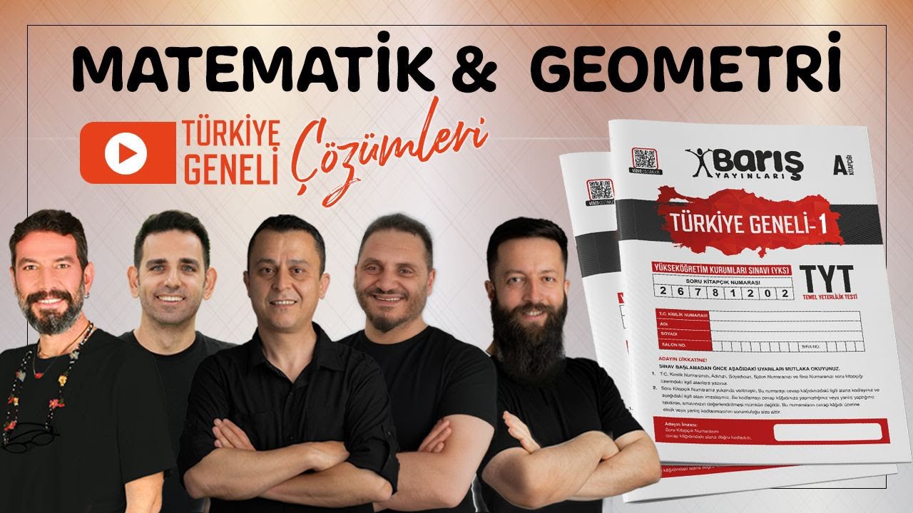 TYT Matematik &Ccedil;&ouml;z&uuml;mleri | Barış Yayınları 2025 Aralık TYT T&uuml;rkiye Geneli Deneme Sınavı