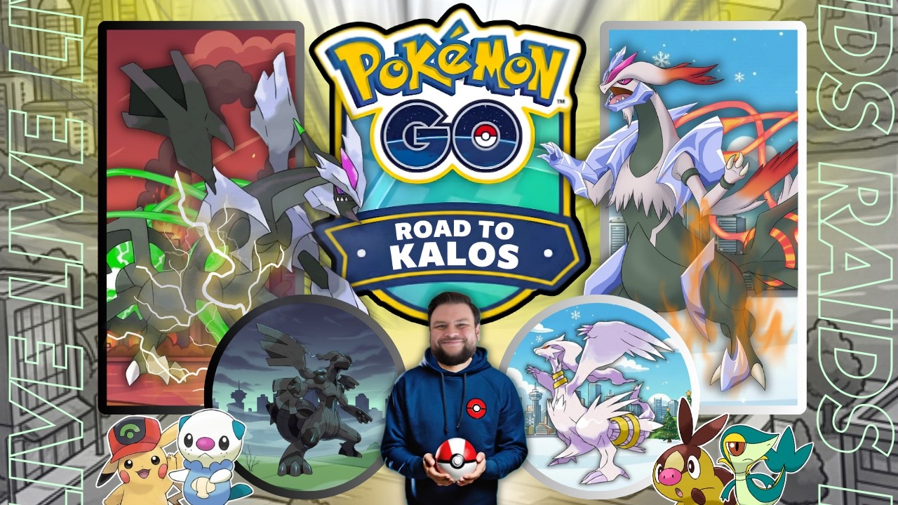 ✨️Kyurem Fusion Raids and Shiny Background Hunt during Road to Kalos Tour Pokemon GO Live