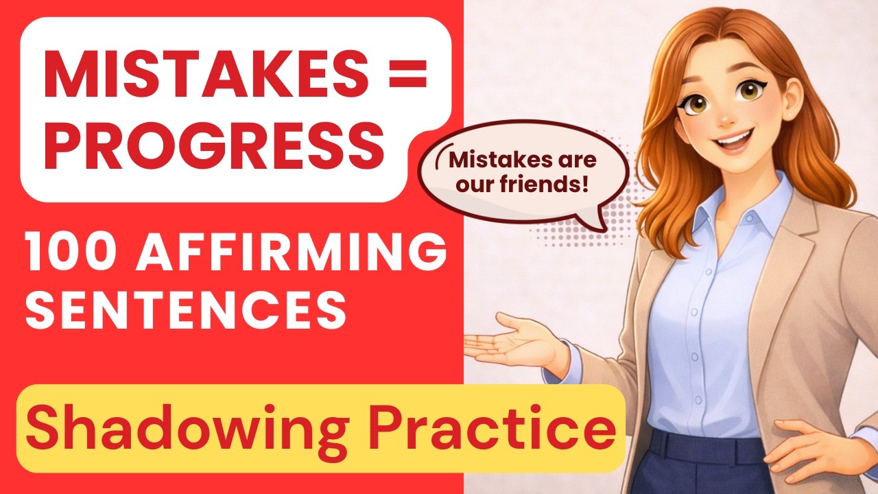 Mistakes Are Your Friends | English Shadowing Practice | A1-A2 | Speak English with Confidence
