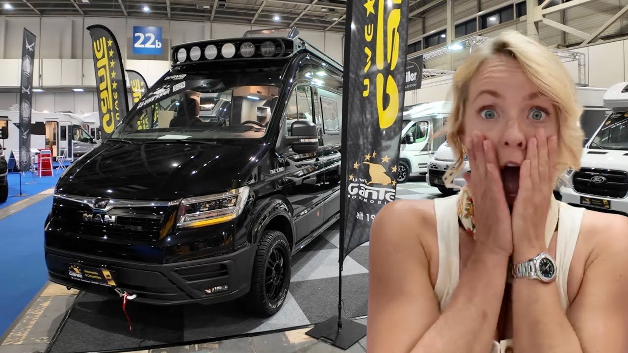 Jeanne macht die Wohnmobil Messe Berlin Rundgang durch Halle 22b Highlights & Neuheiten