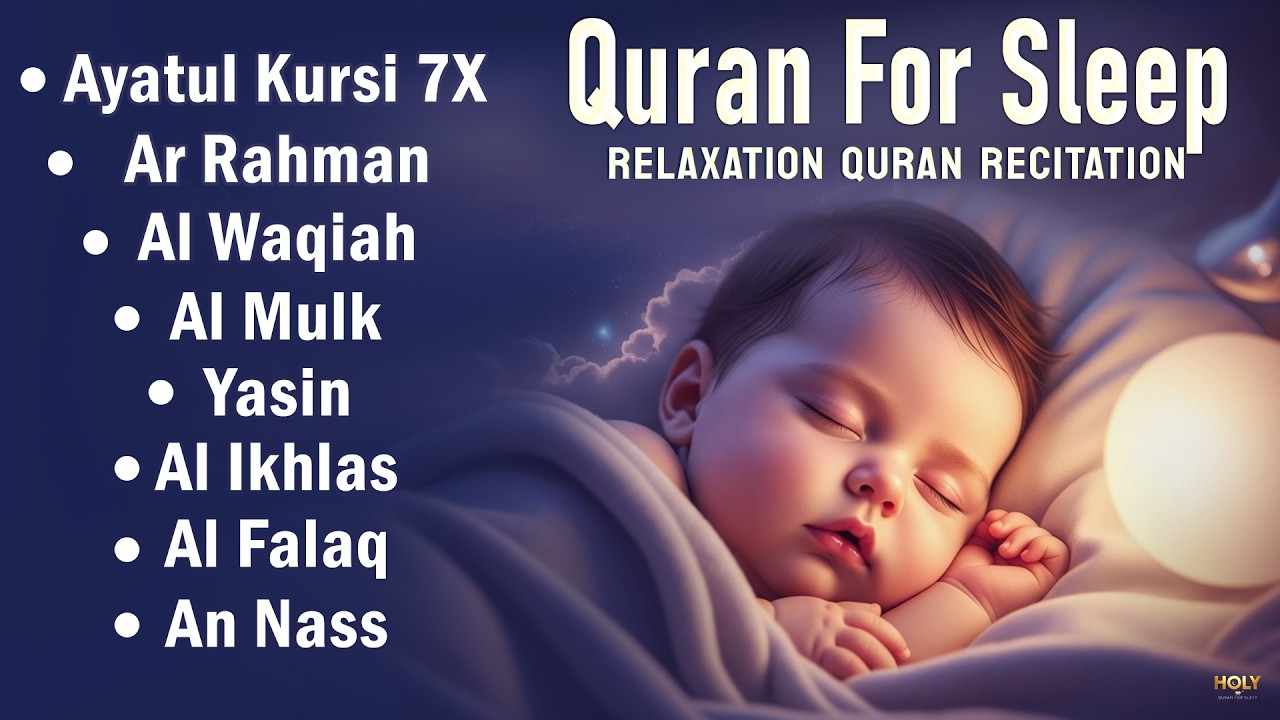 Deep Night Calm Through Relaxing Lofi Quran, Ayatul Kursi Yasin Rahman Waqiah Mulk